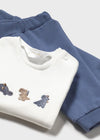 Newborn Boy Dinosaur 3 - Piece Tracksuit Set