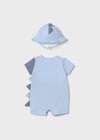 Newborn Boy Dinosaur Romper With Hat