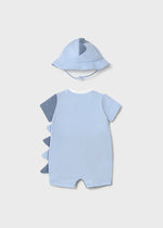 Newborn Boy Dinosaur Romper With Hat