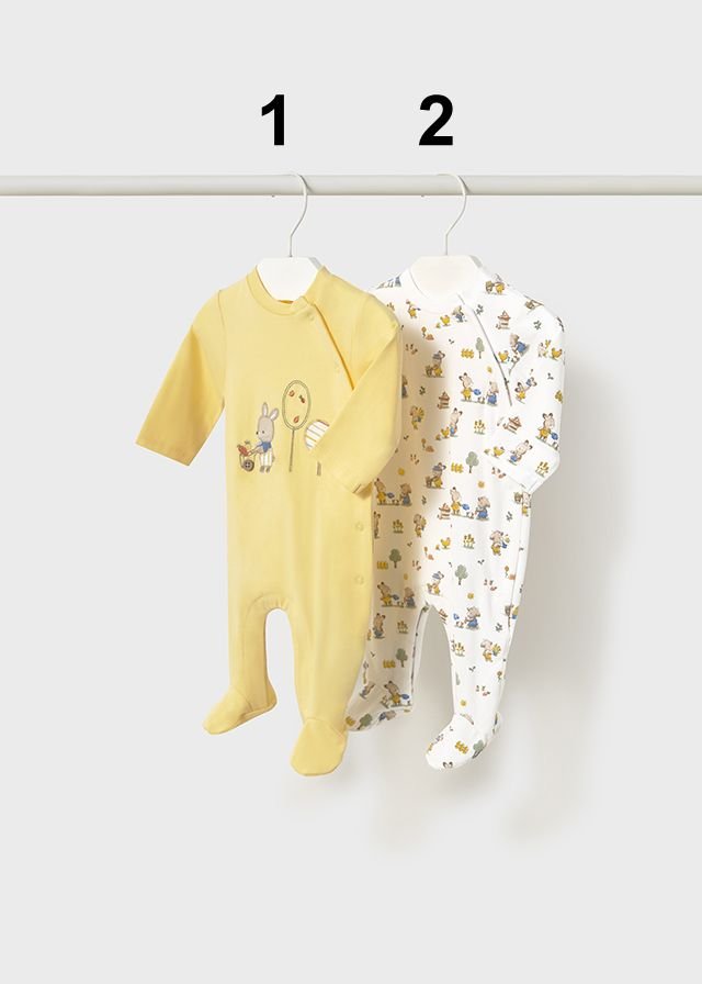 Newborn Boy Embroidered or Printed Sleepsuit