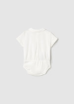 Newborn Boy Ivory Cotton Bodysuit Shirt