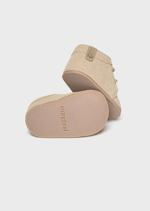 Newborn Boy Light Beige Booties