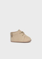 Newborn Boy Light Beige Booties