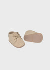 Newborn Boy Light Beige Booties