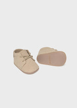 Newborn Boy Light Beige Booties