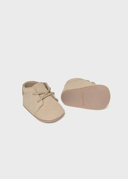Newborn Boy Light Beige Booties