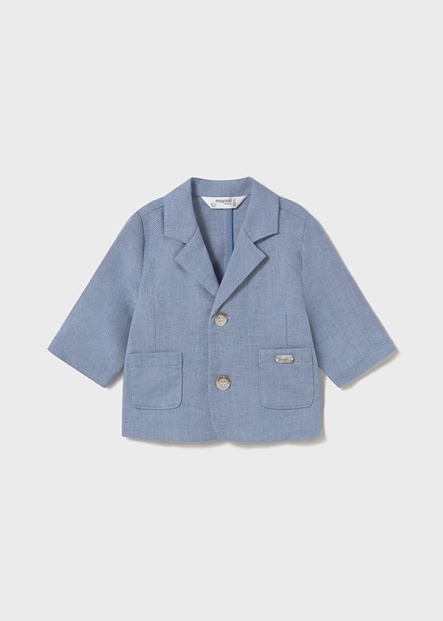 Newborn Boy Light Blue Blazer