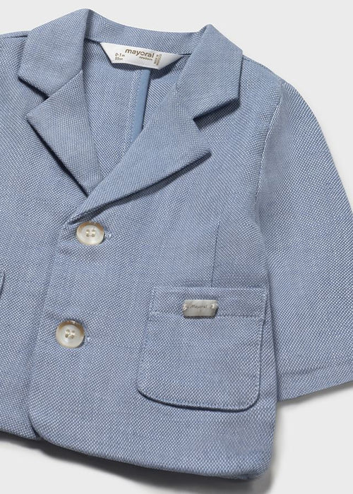 Newborn Boy Light Blue Blazer