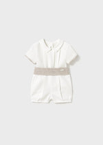 Newborn Boy Linen - Blend Short Set