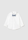 Newborn Boy Long Sleeve Shirt & Bow Tie