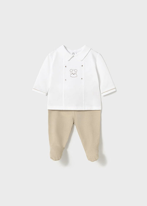 Newborn Boy Long - Sleeve T-Shirt & Gaiter Set