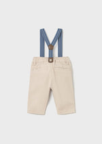 Newborn Boy Long Trousers With Suspenders