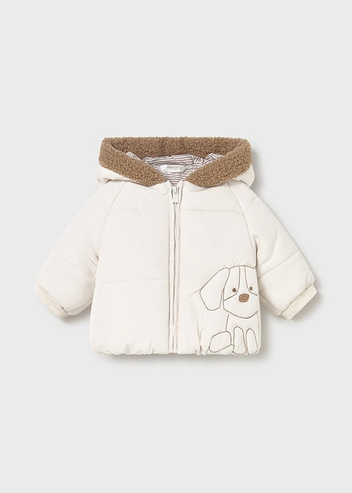 Newborn Boy Reversible Hooded Coat
