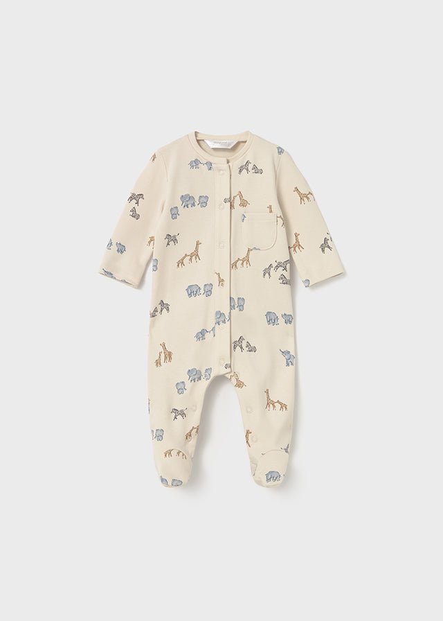 Newborn Boy Safari Friends Babygrow Pyjamas
