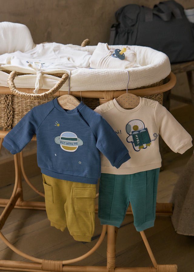 Newborn Boy Space Theme 2 - Piece Pullover & Joggers Set