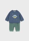 Newborn Boy Space Theme 2 - Piece Pullover & Joggers Set