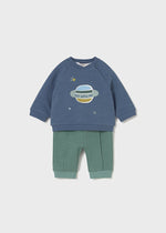 Newborn Boy Space Theme 2 - Piece Pullover & Joggers Set