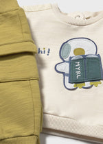 Newborn Boy Space Theme 2 - Piece Pullover & Joggers Set