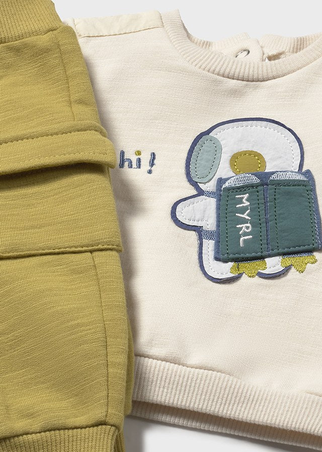 Newborn Boy Space Theme 2 - Piece Pullover & Joggers Set