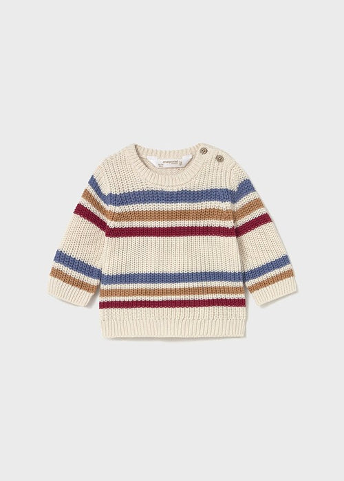 Newborn Boy Striped Knit Jumper