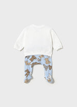 Newborn Boy Teddy Bear Print Set