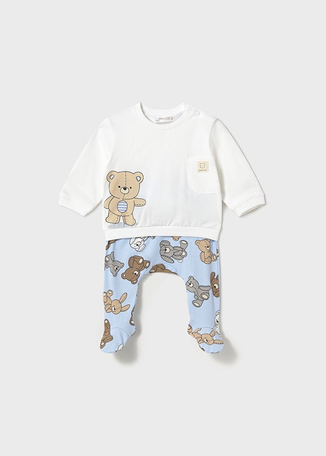 Newborn Boy Teddy Bear Print Set