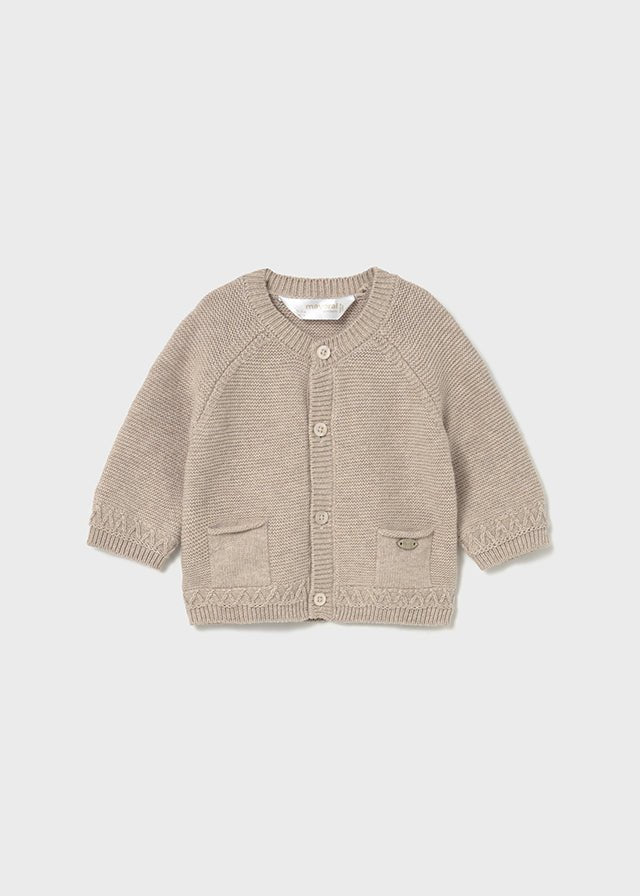 Newborn Boy Thick Winter Wool Cardigan