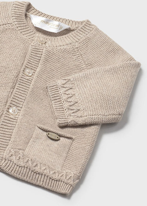Newborn Boy Thick Winter Wool Cardigan