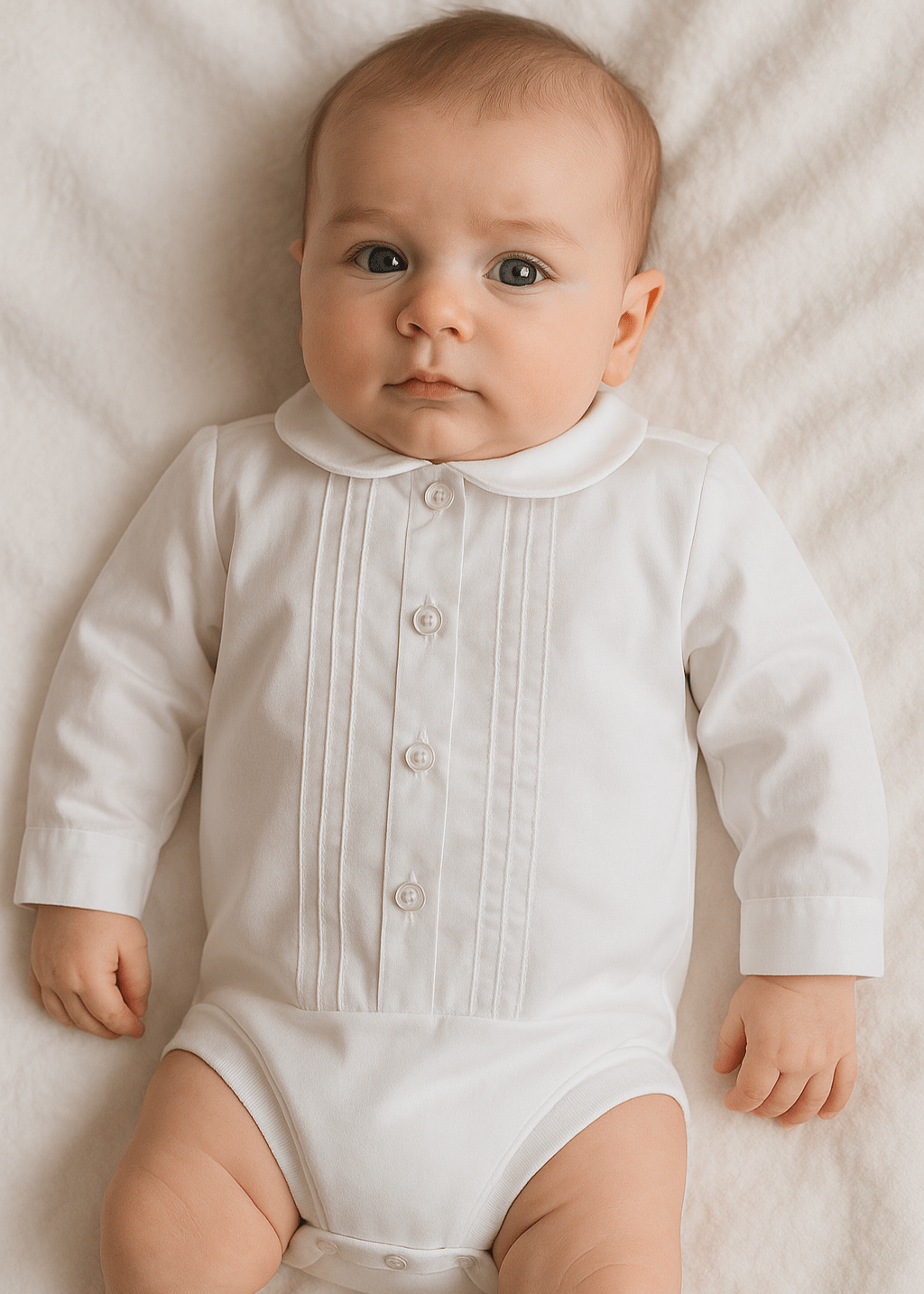 newborn white dress shirt Suit For Handmade in the USA The Silas linen shirt is made with a soft and breathable white linen that is the perfect shirt to pair with any shorts or pants for a darling laid back dressy style that is great for going from event to party Pants Baby White Dress Shirt