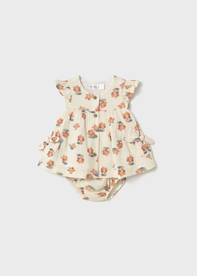 Newborn Floral Cotton Dress Set