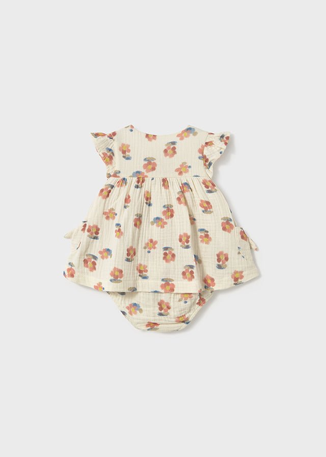 Newborn Floral Cotton Dress Set