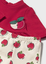 Newborn Girl 2 - Piece Apple Tracksuit