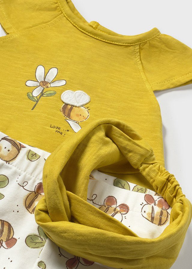 Newborn Girl 3 - Piece Bee Legging Set