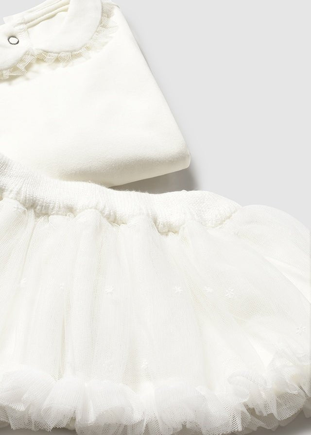 Newborn Girl 3 - Piece Ivory Skirt Set