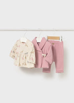 Newborn Girl 3 - Piece Pant Set