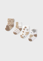 Newborn Girl 4pc Sock Set