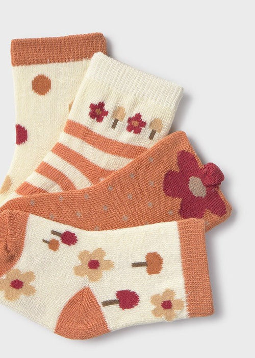 Newborn Girl 4pc Socks Set