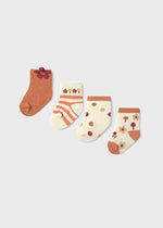 Newborn Girl 4pc Socks Set