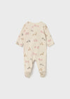Newborn Girl Animal Print Sleepsuit