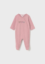 Newborn Girl Animal Print Sleepsuit