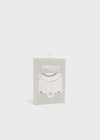 Newborn Girl Cream Bib Set with Embroidery (2 - Pack)