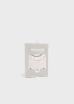 Newborn Girl Cream Bib Set with Embroidery (2 - Pack)