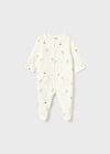Newborn Girl Cream Fairy Print Cotton Pyjamas