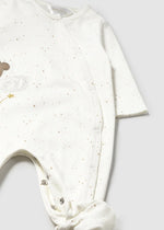 Newborn Girl Cream Fairy Print Cotton Pyjamas