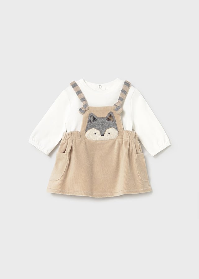 Newborn Girl Dungaree Skirt Dress