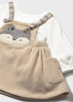 Newborn Girl Dungaree Skirt Dress