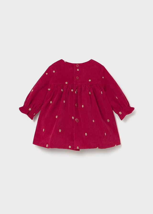 Newborn Girl Festive Polka Dot Dress