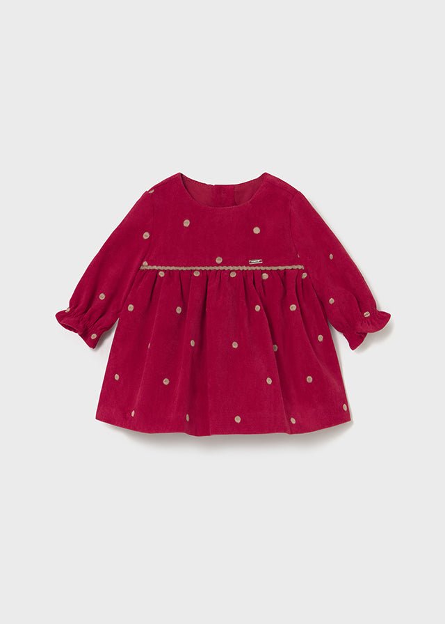 Newborn Girl Festive Polka Dot Dress