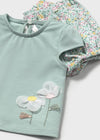 Newborn Girl Floral 2 - Piece Top & Bloomers Set