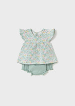 Newborn Girl Floral 2 - Piece Top & Bloomers Set